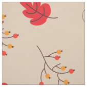 paddenstoelen en bladeren stof (Swatch)