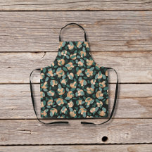 Paddenstoelen en bladgroenten zwart