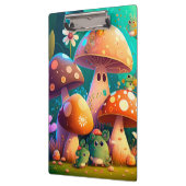 Paddenstoelen en bloemen, groen klembord (Links)