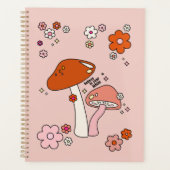 Paddenstoelen en bloemen met een kunst van 70 jaar planner (Voorkant)