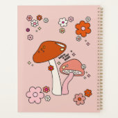 Paddenstoelen en bloemen met een kunst van 70 jaar planner (Achterkant)