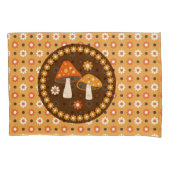 Paddenstoelen en bloemen, met zoete retro kussensloop (Voorkant-Links)