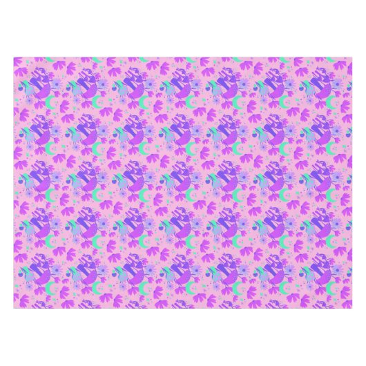 Paddenstoelen en bloemkool - lavender roos en paar tafelkleed (Voorkant (Horizontaal))