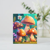 Paddenstoelen en bloesems groenboek Blad (Staand voorkant)