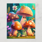 Paddenstoelen en bloesems groenboek Blad (Achterkant)