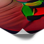 Paddenstoelen en cartoons, poster voor kunstwerken (Hoek)