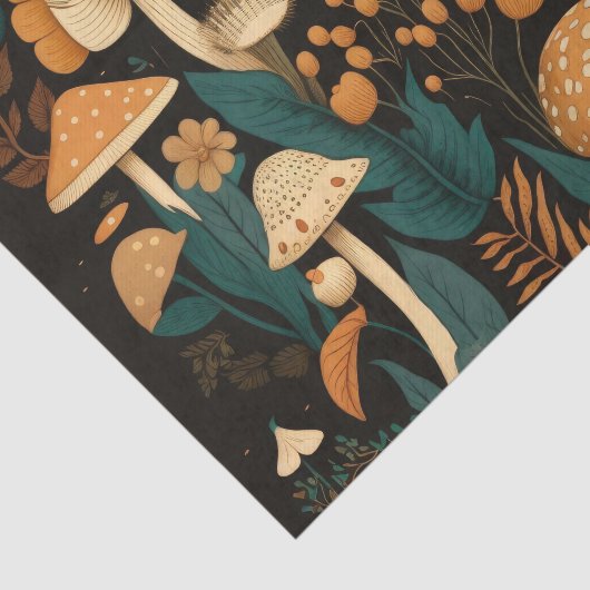 Paddenstoelen en Collectie van Flora Tissuepapier (Detail)