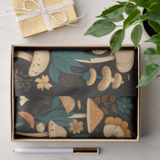 Paddenstoelen en Collectie van Flora Tissuepapier (Geschenk)