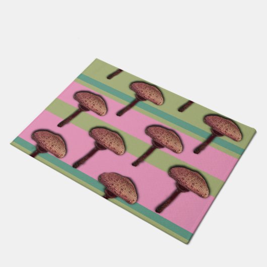 Paddenstoelen en deurmat (Schuin)