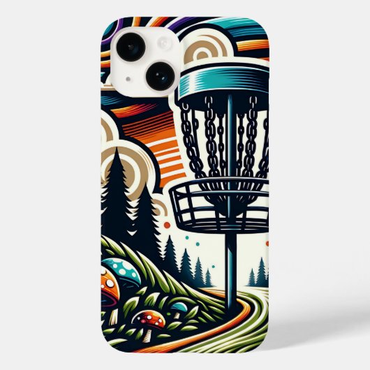 paddenstoelen en disc golfbaan Ai Art Case-Mate iPhone Case (Achterkant)