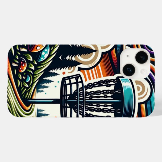 paddenstoelen en disc golfbaan Ai Art Case-Mate iPhone Case (Achterkant (horizontaal))