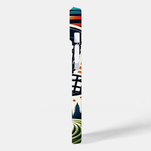 paddenstoelen en disc golfbaan Ai Art Case-Mate iPhone Case (Achterkant / Links)