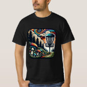  paddenstoelen en disc golfbaan Ai Art T-shirt (Voorkant)