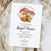 Paddenstoelen en eikels Baby shower