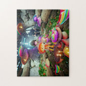 Paddenstoelen en Fairies Puzzle Legpuzzel (Verticaal)