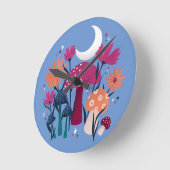 Paddenstoelen en floralen - moonsteenblauw en verb ronde klok (Hoek)