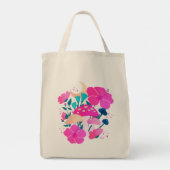 Paddenstoelen en Hibiscus Moonlight Dreams Tote Bag (Achterkant)