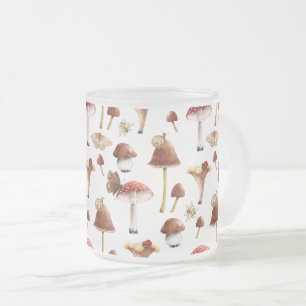 Paddenstoelen en Insecten Bos Bosgrond Glas Mok