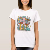 Paddenstoelen en kikkers t-shirt (Voorkant)