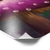 Paddenstoelen en maanlicht foto afdruk (Hoek)