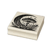 Paddenstoelen en Moon Rubber Stamp Rubberstempel (Stempel)