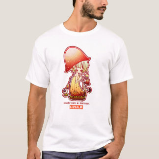Paddenstoelen en parasol t-shirt