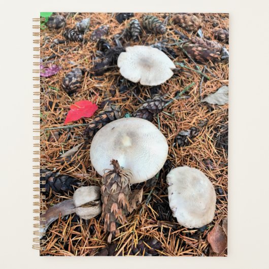 Paddenstoelen en pingenkegels planner (Voorkant)