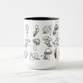 Paddenstoelen en slakken Mok (Midden)