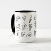 Paddenstoelen en slakken Mok (Voorkant links)