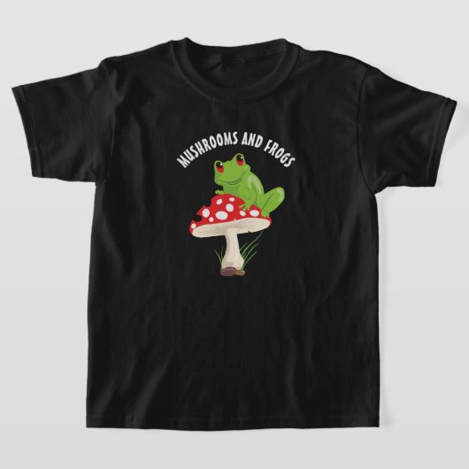 paddenstoelen en T-shirt met kikker-kind (Laagn)