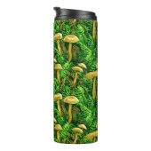 Paddenstoelen en varens op de bosbodem thermosbeker (Geroteerd rechts)