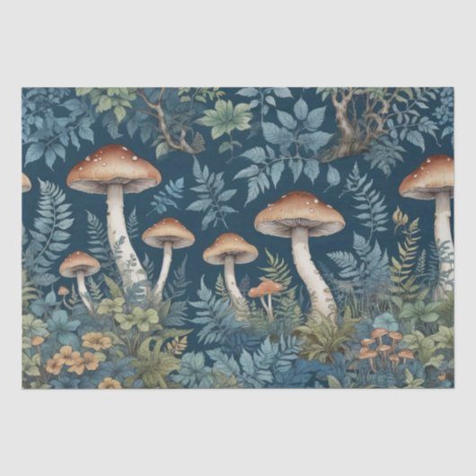 Paddenstoelen en Varens Tissuepapier (Voorkant)