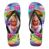 Paddenstoelen en vervalsingen Aangepaste Creëer Te Teenslippers (Voetbed)