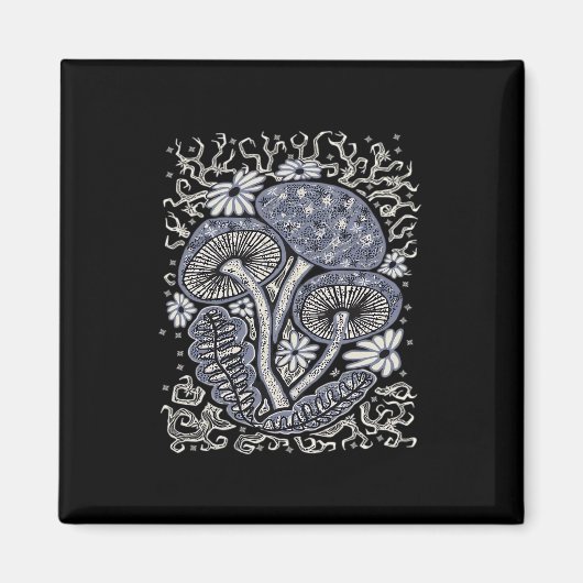 Paddenstoelen en Whimsigoth Magneet (Voorkant)