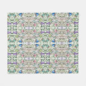 Paddenstoelen en wijnstokken fleece deken (Voorkant (Horizontaal))