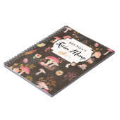 Paddenstoelen en wilde bloemen, aangepast notitieboek (Linkerzijde)