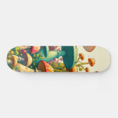 Paddenstoelen Fantasie Bos Persoonlijk Skateboard (Horizontaal)