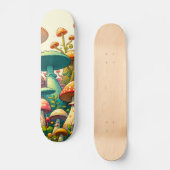 Paddenstoelen Fantasie Bos Persoonlijk Skateboard (Voorkant)