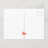 Paddenstoelen Fantasie Fee Sterren Verbrand Oranje Briefkaart (Achterkant)