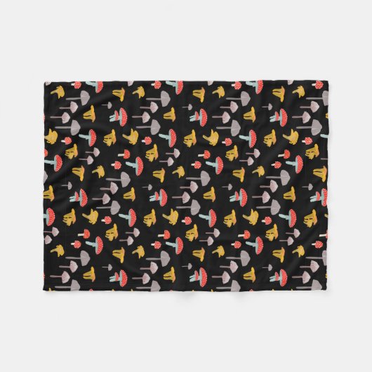 paddenstoelen fleece deken (Voorkant (Horizontaal))