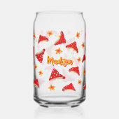 Paddenstoelen Flower Schattige Retro Teen Kawaii N Blikvorm Glas (Links)