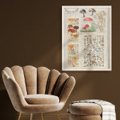 Paddenstoelen Forest Ephemera Cottcore-ontkoppelin Tissuepapier