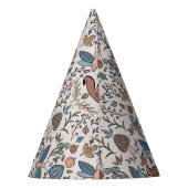 Paddenstoelen Fox & Dragonfly Cute Autumn Pattern Feesthoedjes (Achterkant)