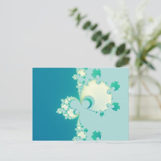 Paddenstoelen Fractal Briefkaart (Staand voorkant)