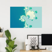 Paddenstoelen Fractal Poster (Thuiskantoor)