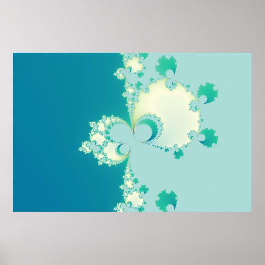 Paddenstoelen Fractal Poster (Voorkant)