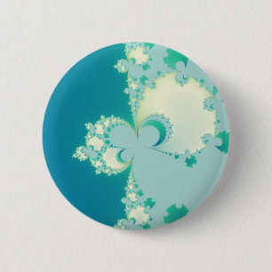 Paddenstoelen Fractal Ronde Button 5,7 Cm