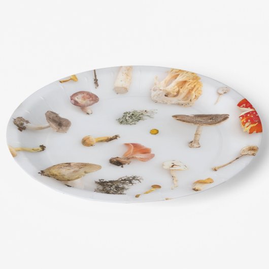 paddenstoelen Fungus Papieren Bordje (Gekanteld)