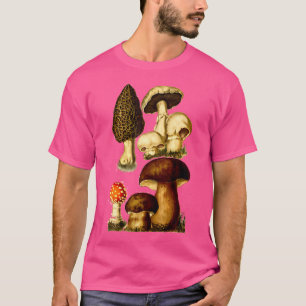 Paddenstoelen Grafiek Illustratie Shroom Morel Hun T-shirt