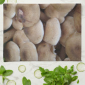 Paddenstoelen groeien in een cluster originele fot theedoek (Gevouwen)